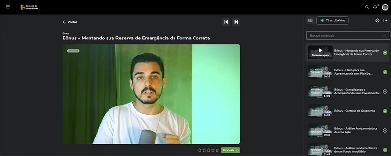 Planilha Reserva de Emergência